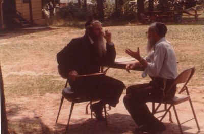 Novominsker Rebber and Rabbi Kaufman
