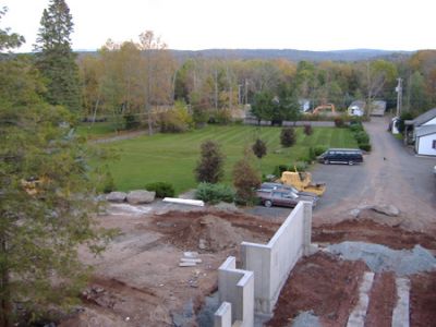 9/27/06 - Looking toward the front lawn, future site of the Main Building
