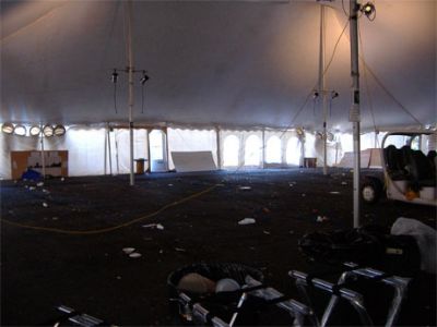 8/23/06
The tent - mostly empty.
