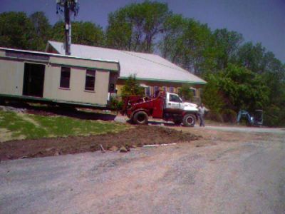 5/28/07
The Office Trailer being removed.
