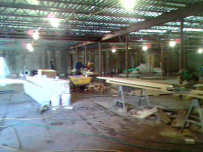 12/28/06 - Main Building
This is the area of the Shuir Rooms, Game Room and Mechina Bais Medrash.
