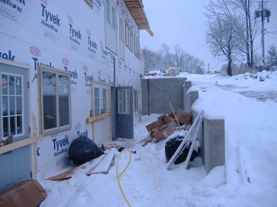 2/22/07 - Main Building
Standing by the road (between the Masmidim Bais Medrash and the Main Building) looking towards camp.

