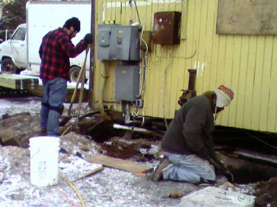 1/10/07 - Bais Rephael
The Bais Rephael (Old Social Hall) being leveled.
