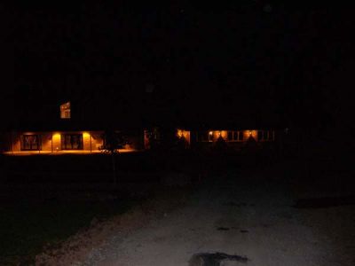 6/1/07 - Main Building
Looking towards the lobby, with the outdoor lighting - lit up.
