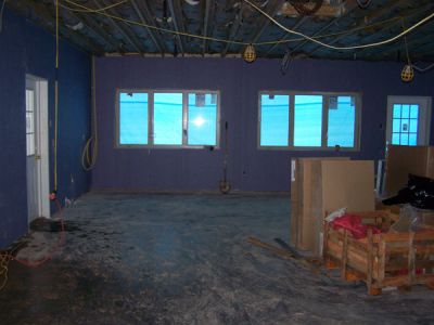 3/19/07 - Main Building
Mechina Shabbos Dining Room (Sheetrocked).
