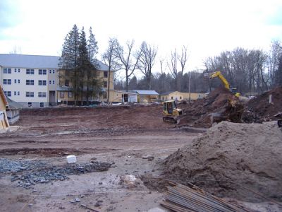 3/26/07 - Main Building
Land being cleared in front of the Main Building.
