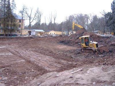 3/26/07 - Main Building
Land being cleared in front of the Main Building.
