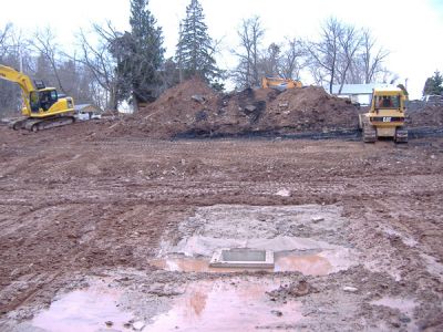 3/26/07 - Main Building
Land being cleared in front of the Main Building.
