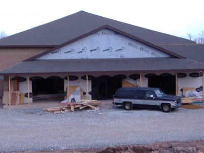 5/1/07 - Main Building
The Main Lobby doors are being installed.
