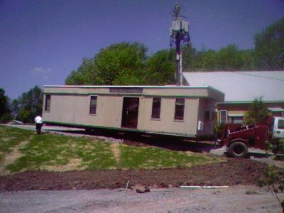 5/28/07
The Office Trailer being removed.
